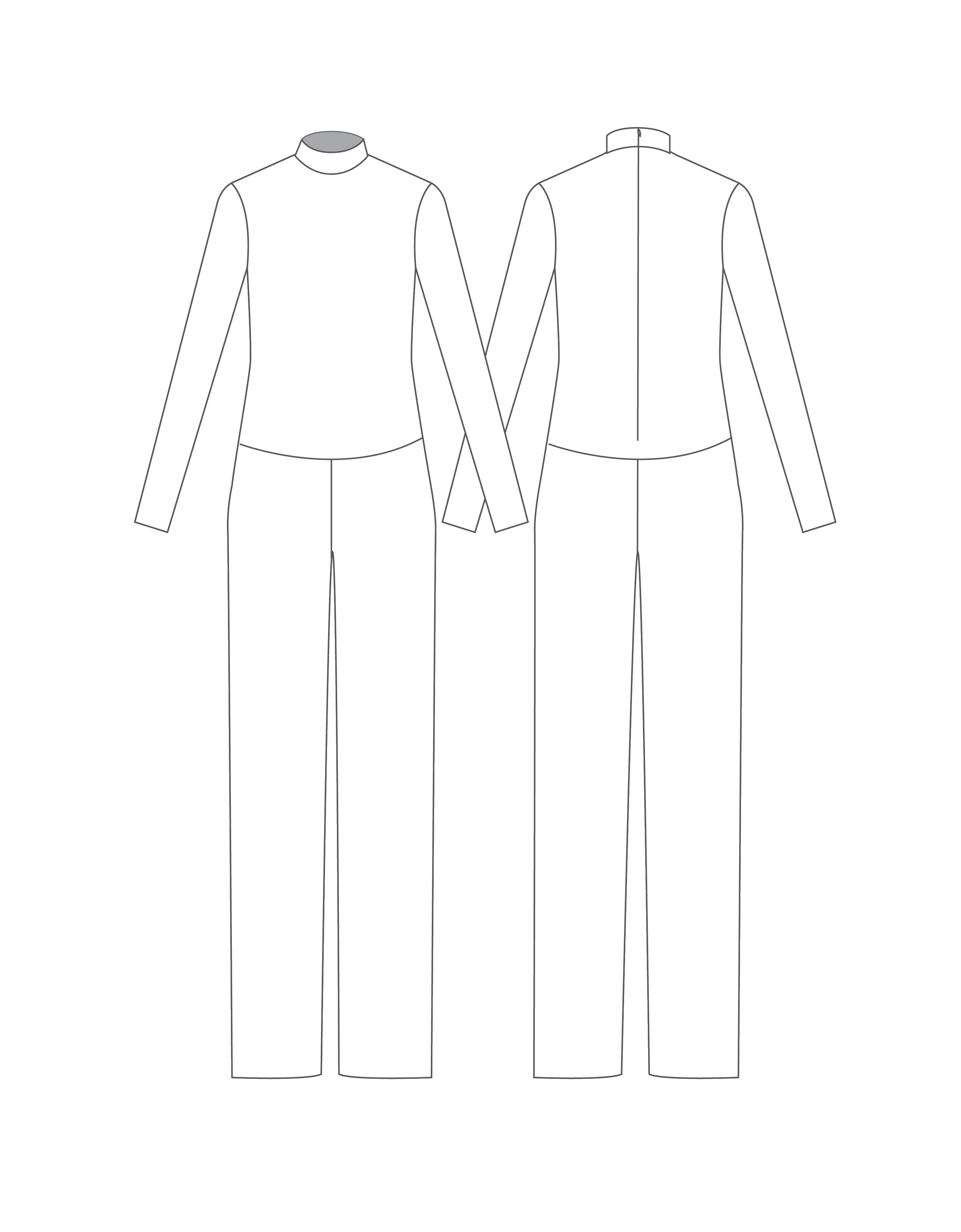 Custom Inked Mens LS Tneck Zipper Back Straight Leg Unitard - Lycra