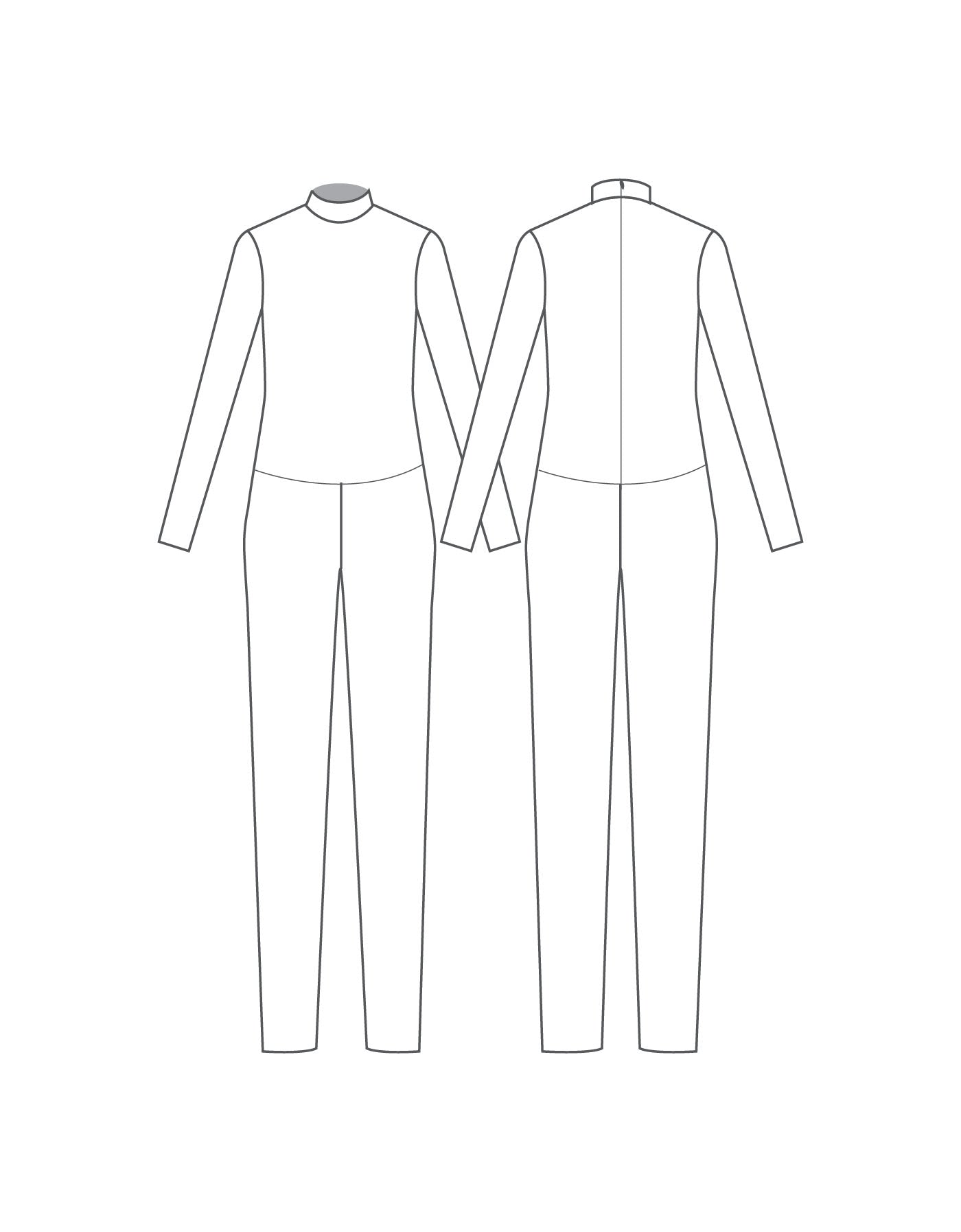 Custom Inked Men's Zipper Back Slim Leg Unitard - Lycra