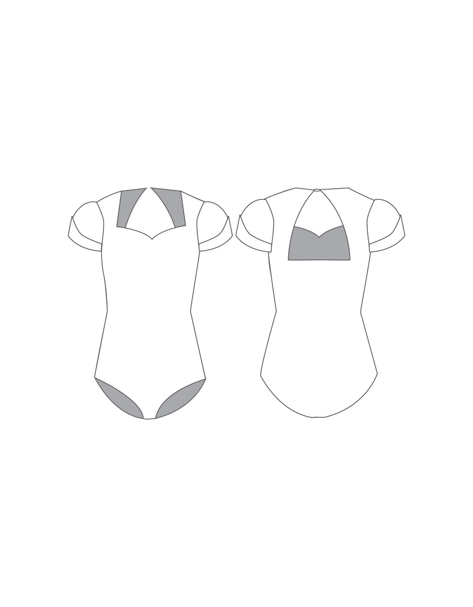 Custom Inked Sweetheart Leotard Long Sleeves