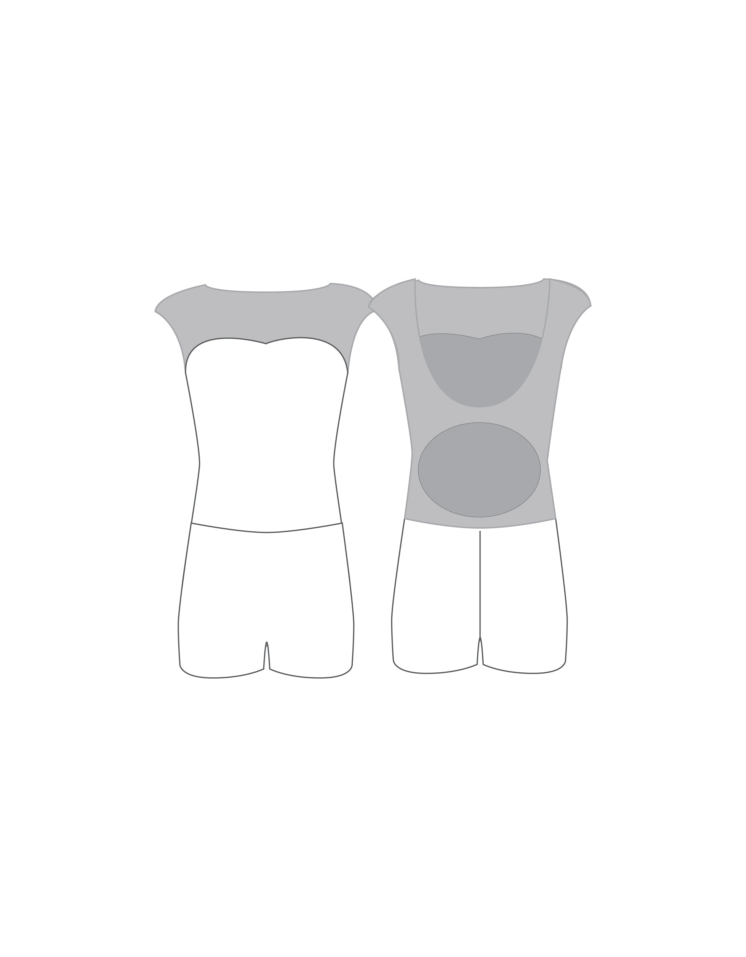 Custom Inked Mesh Showtime Biketard - Lycra & Mesh