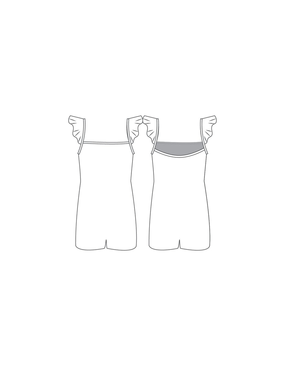 Custom Inked Camisole Capri Unitard - Flat Supplex main image 1