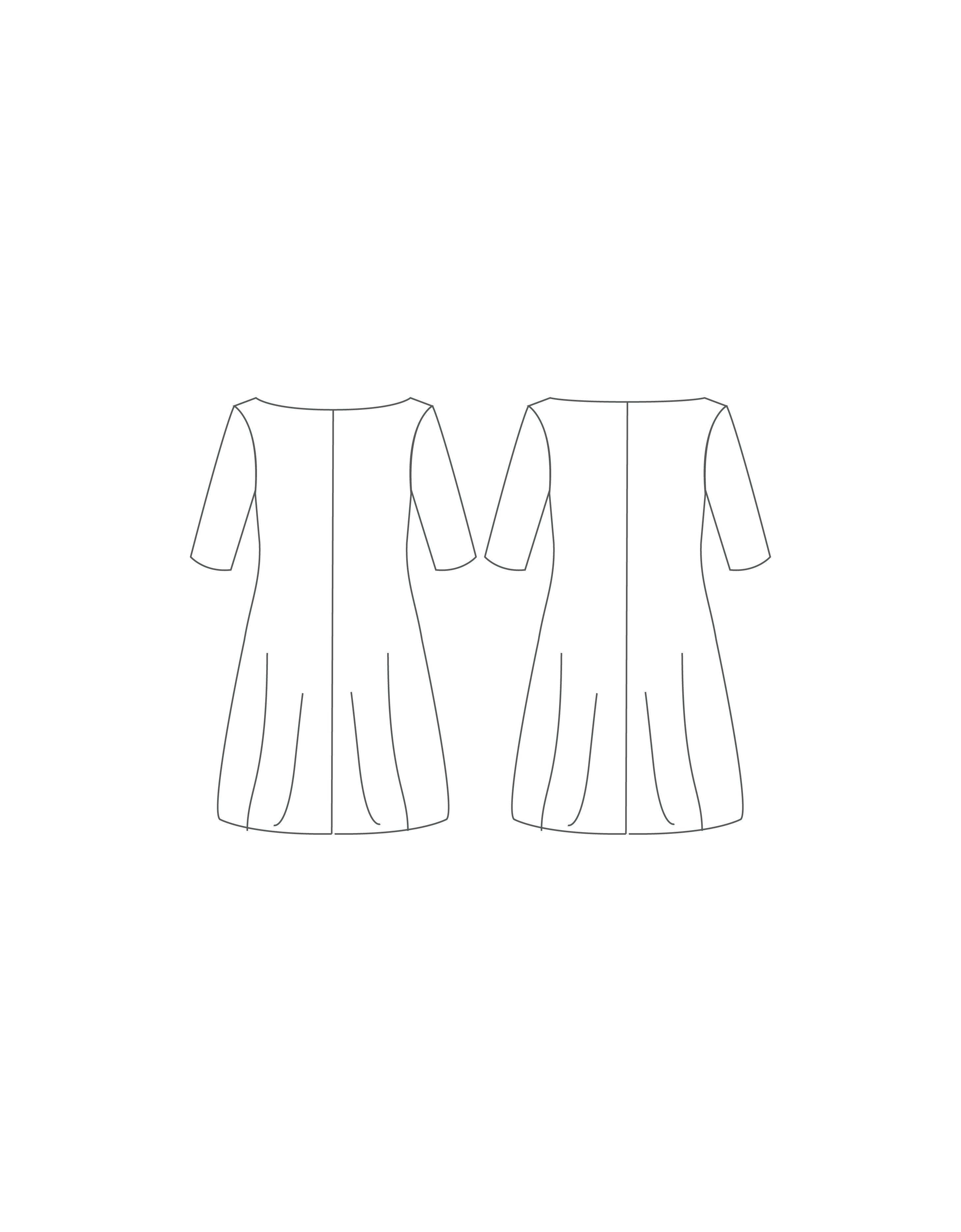 Custom Inked 3/4 Sleeve Back Dress - Lycra