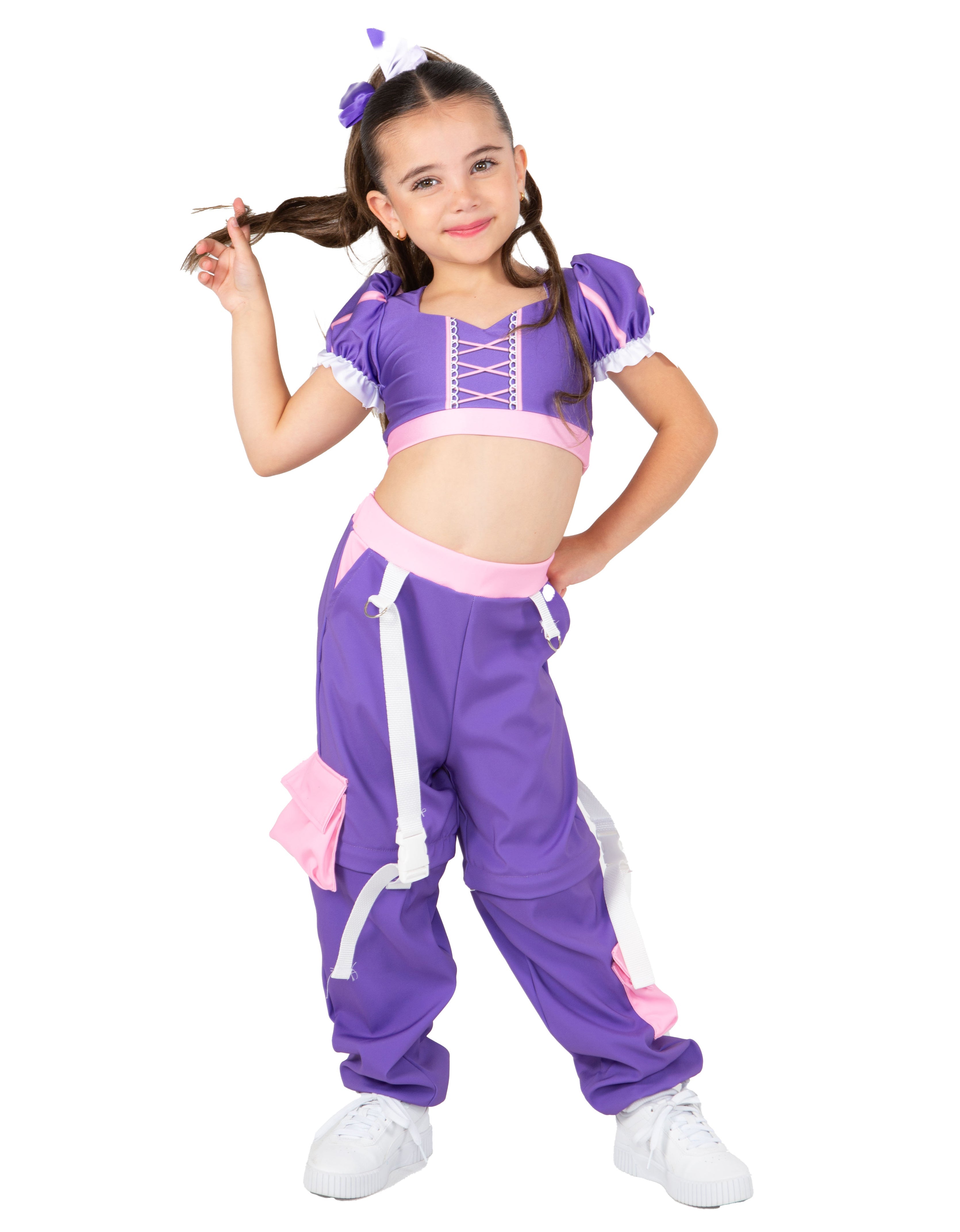 Princess in the Tower Zipper Cargo Pants with Straps