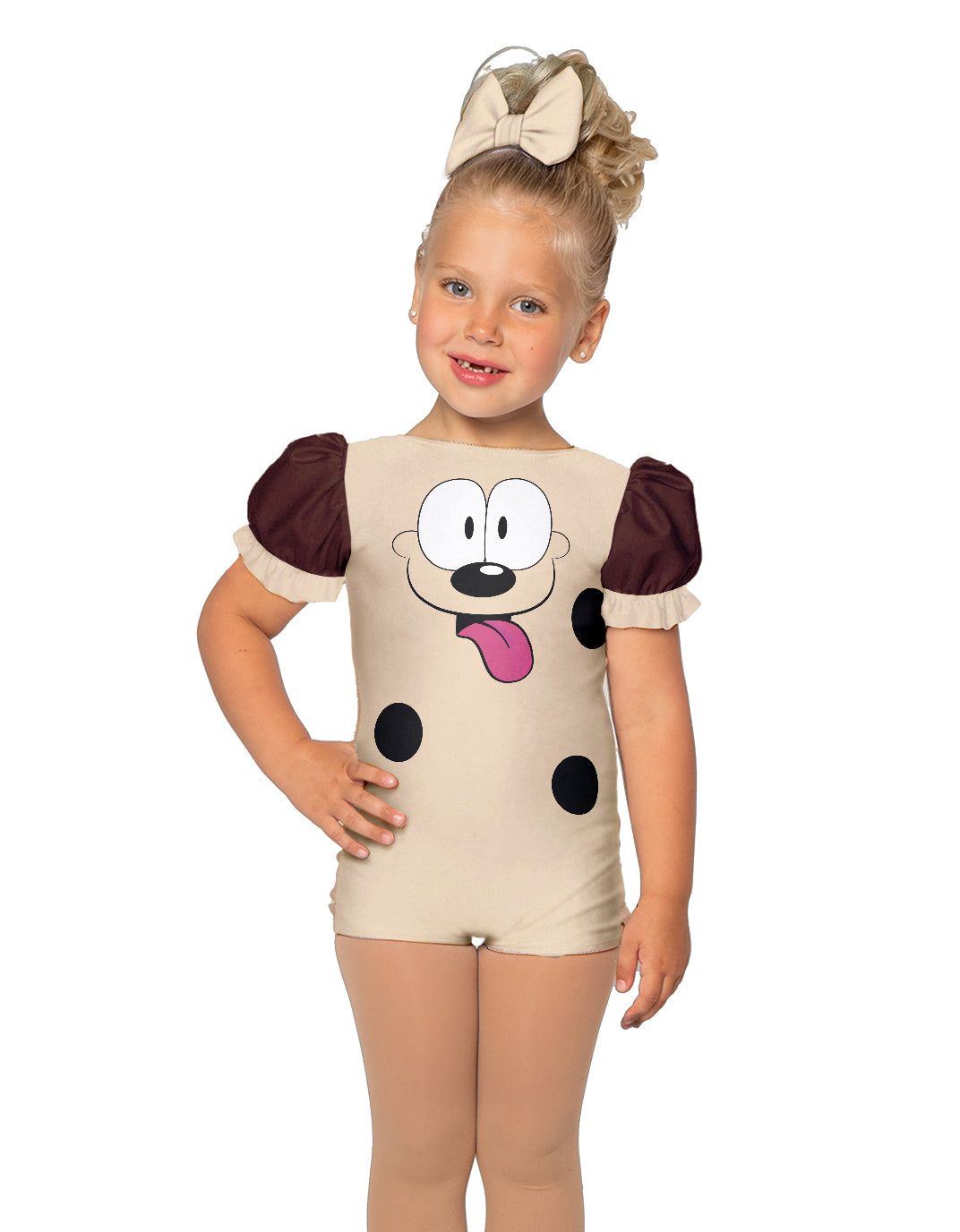 Lazy Dog Puff Sleeve Biketard