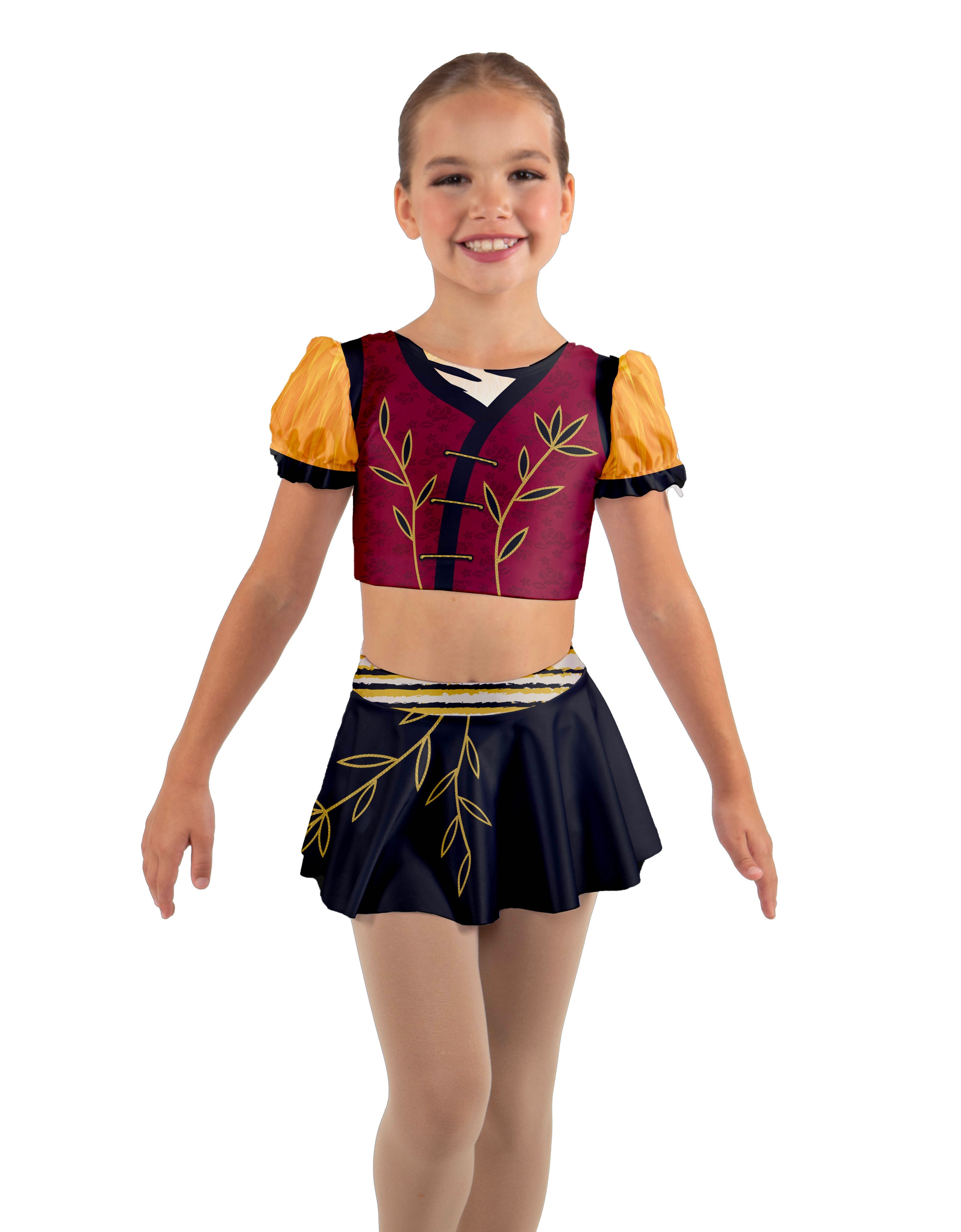 Karate Animals - Tiger - Kung Fu Panda Top Skirt Tall Band