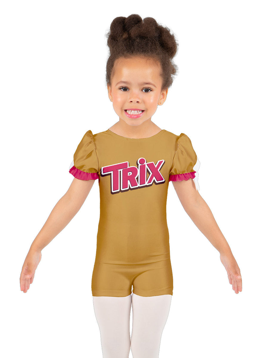 Trix Chocolate Camisole Flutter Sleeve Biketard w Peplum main image 1