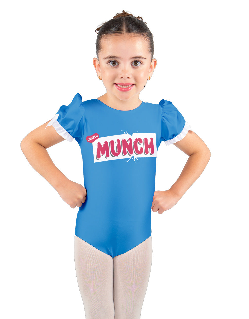 Munch Chocolate Puff Sleeve Leotard