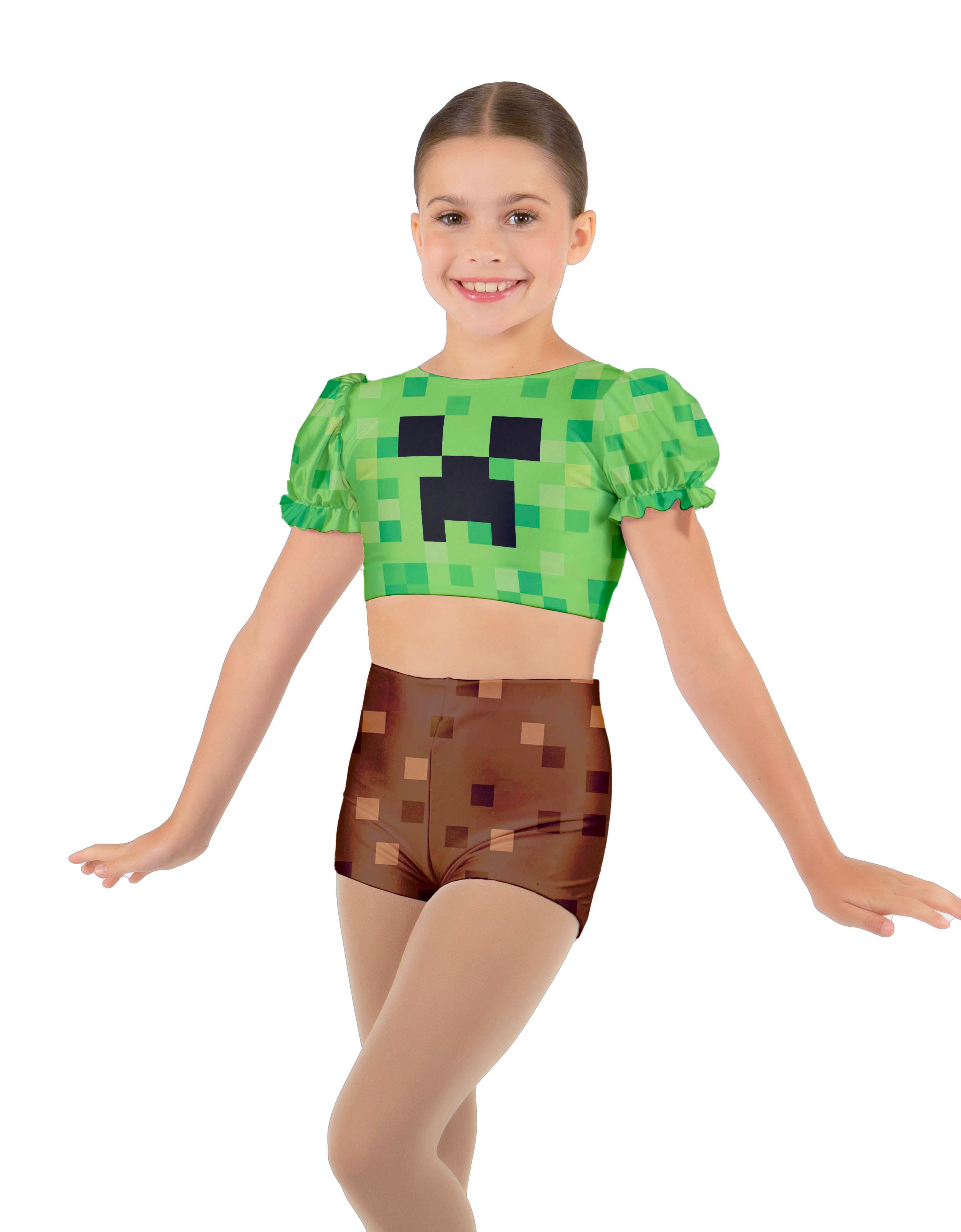 Pixels High Waisted Girls Short