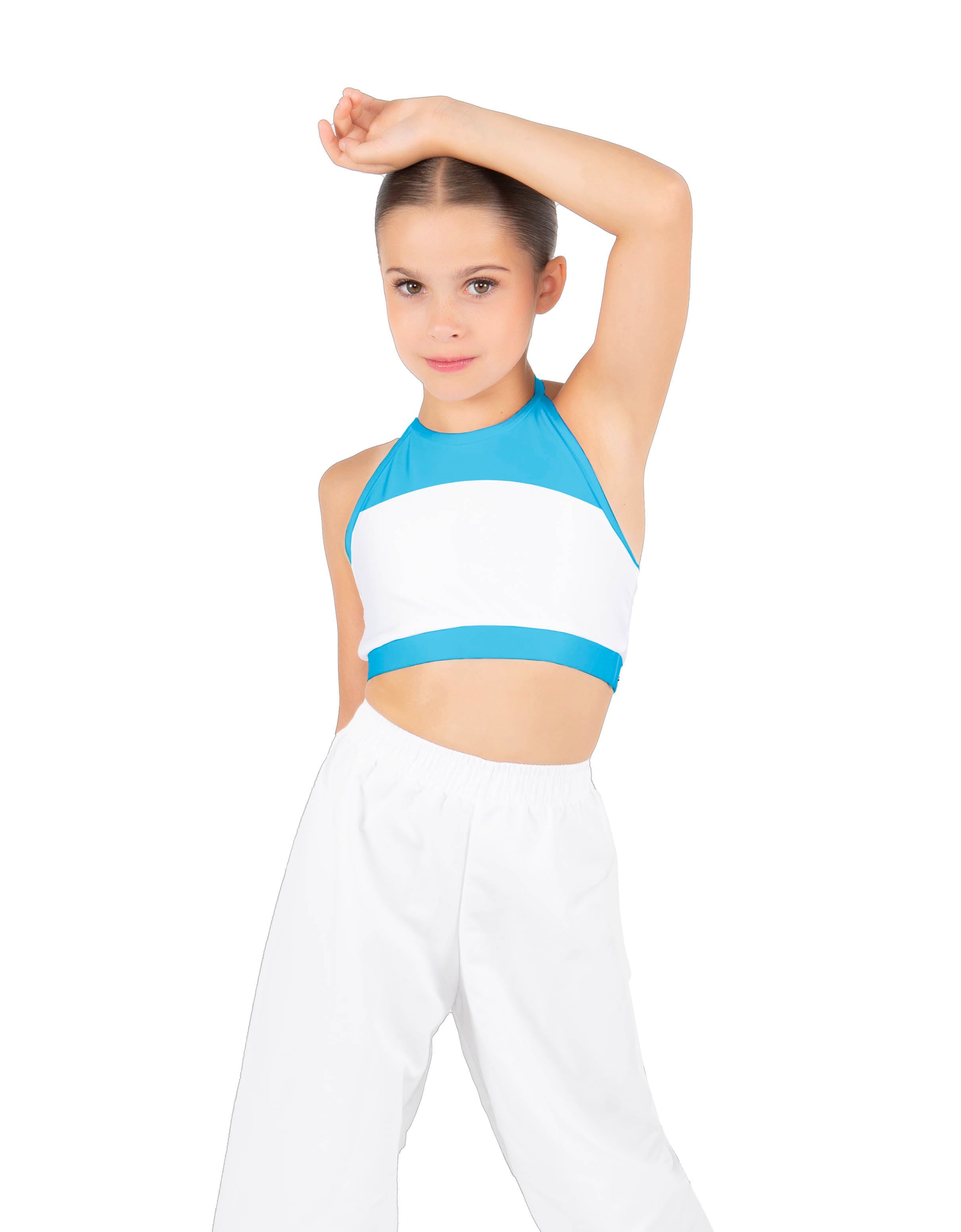 Smurfettes Halter Binding Crop Top