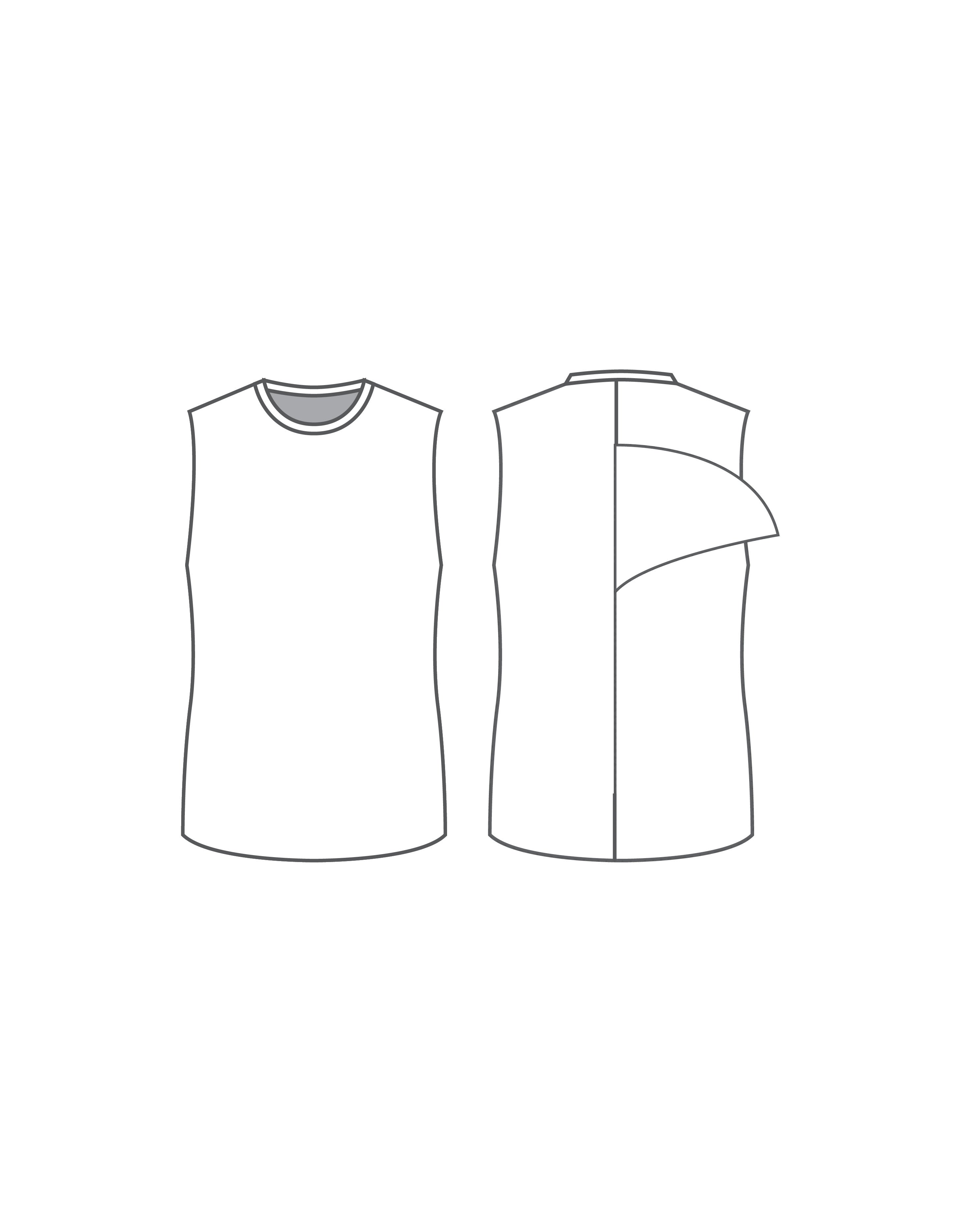 Custom Inked Tank Shirt with Fin - Hologram