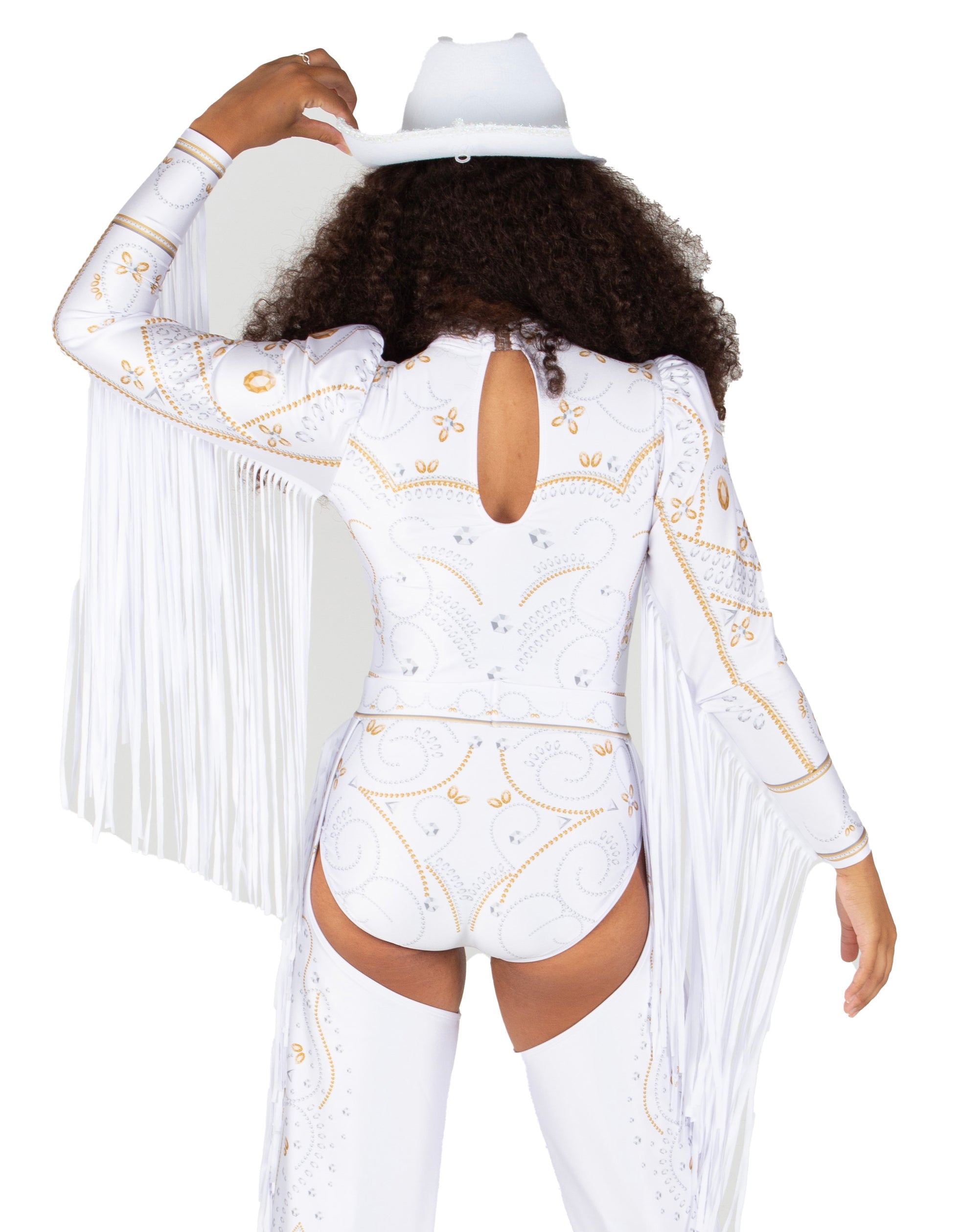 Divas - Cowboy LS TNeck Zipper Front Leotard