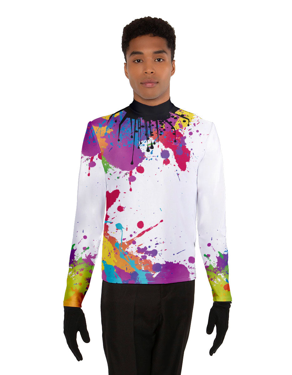 Paint Splatter Enhanced Performance Top Hip Straight