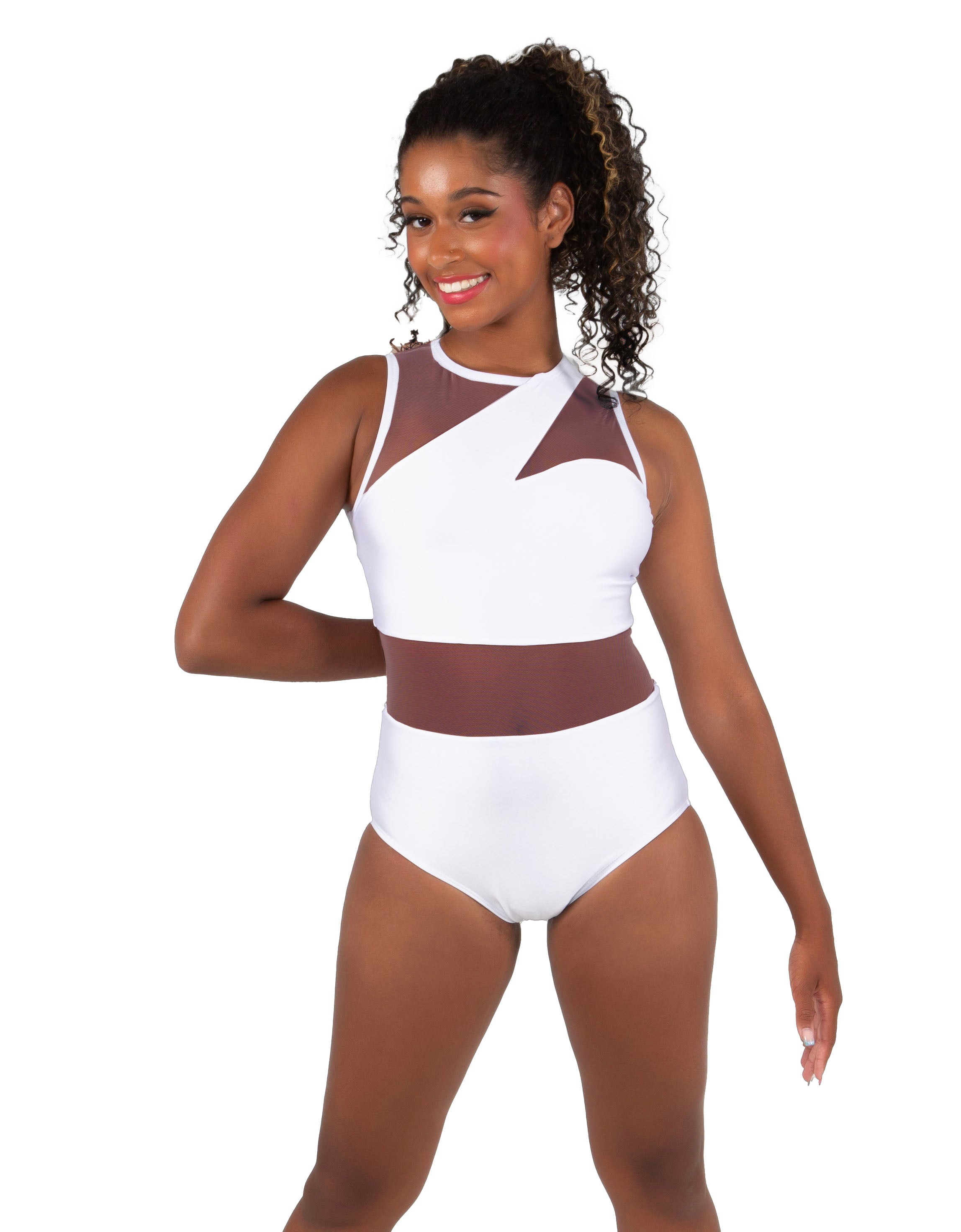 Solid Lycra Ambition Sleeveless Leotard