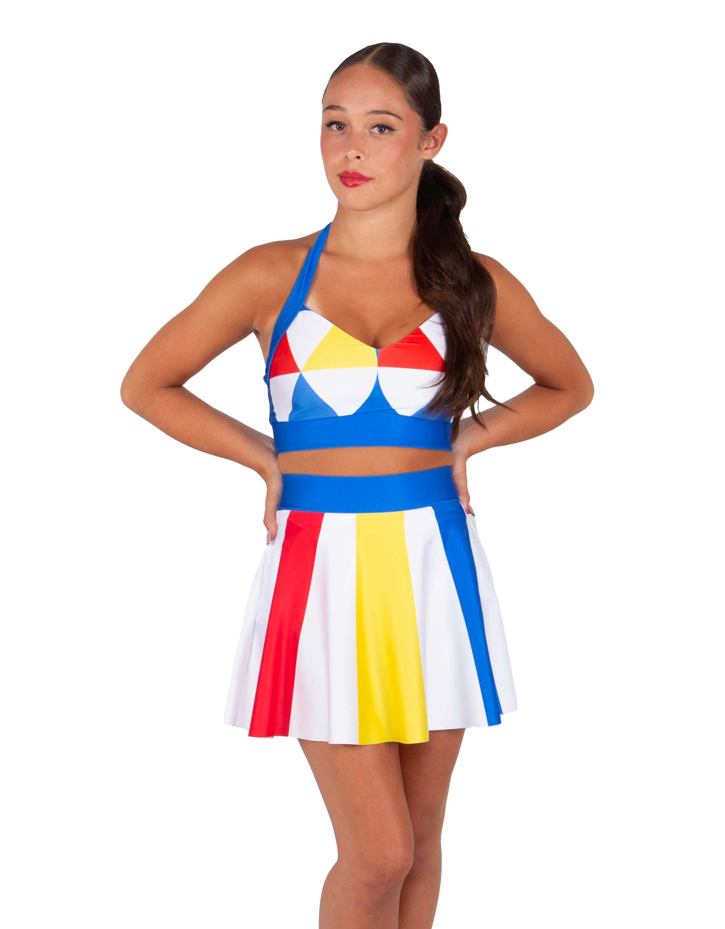 Divas - Beach Ball Skater Skirt with Waistband