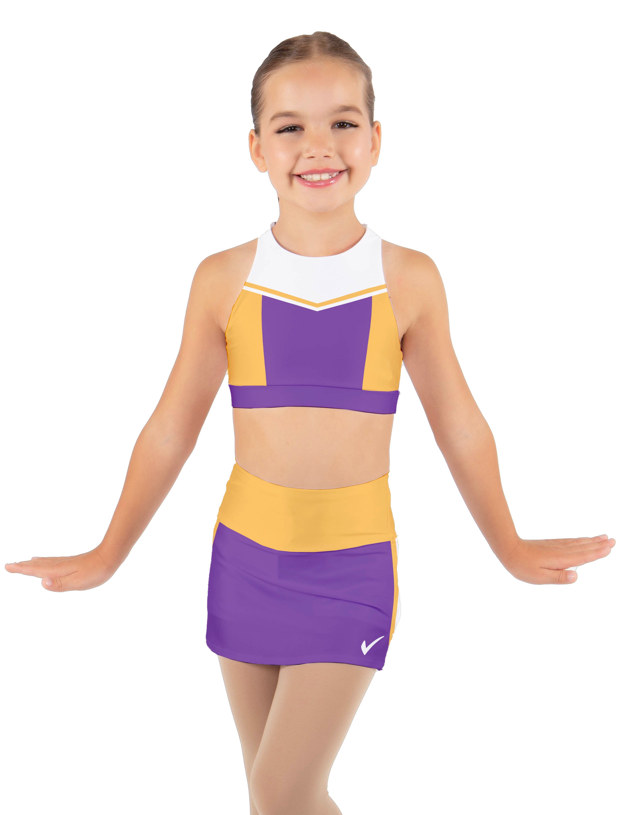 Field Goal High Neck Spaghetti Strap Crop Top