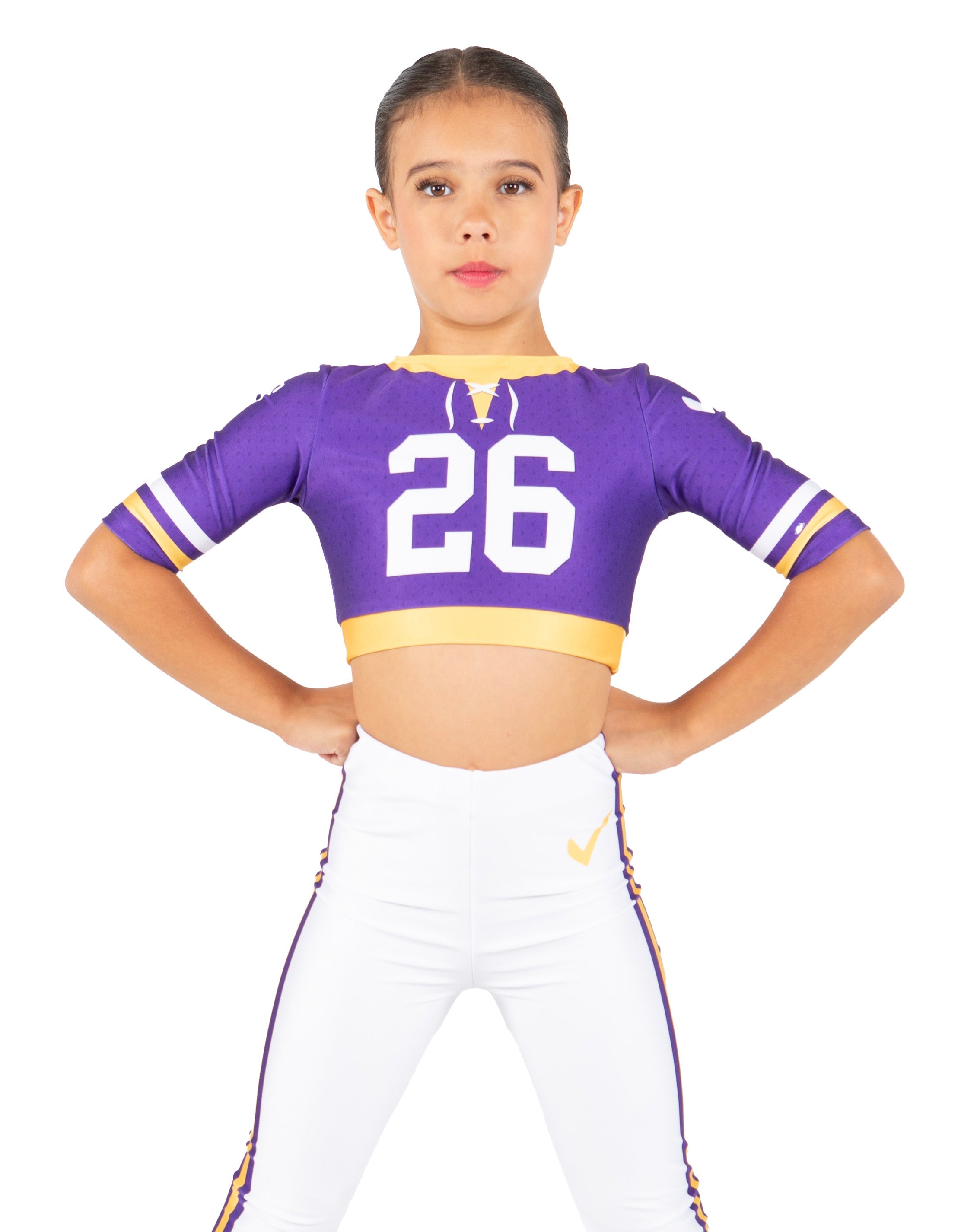 Field Goal Short Sleeve Crop Top