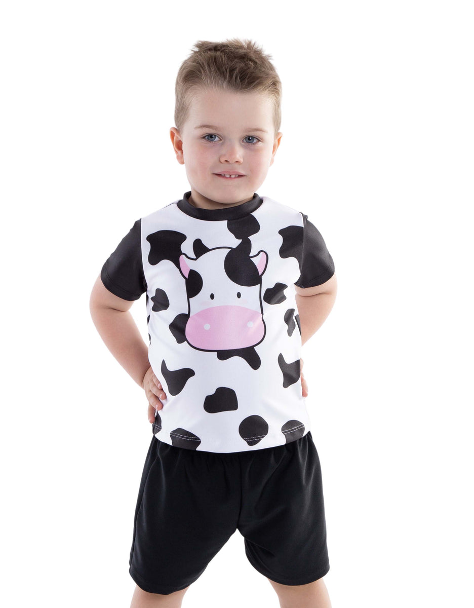 Barnyard Ballet Cow Tank Gather Sleeve Leotard main image 1