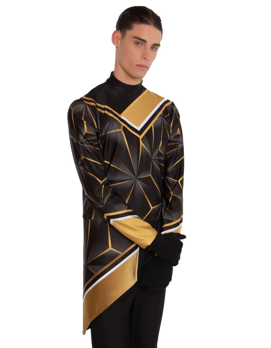 Geometric Lava Performance Top with Drop