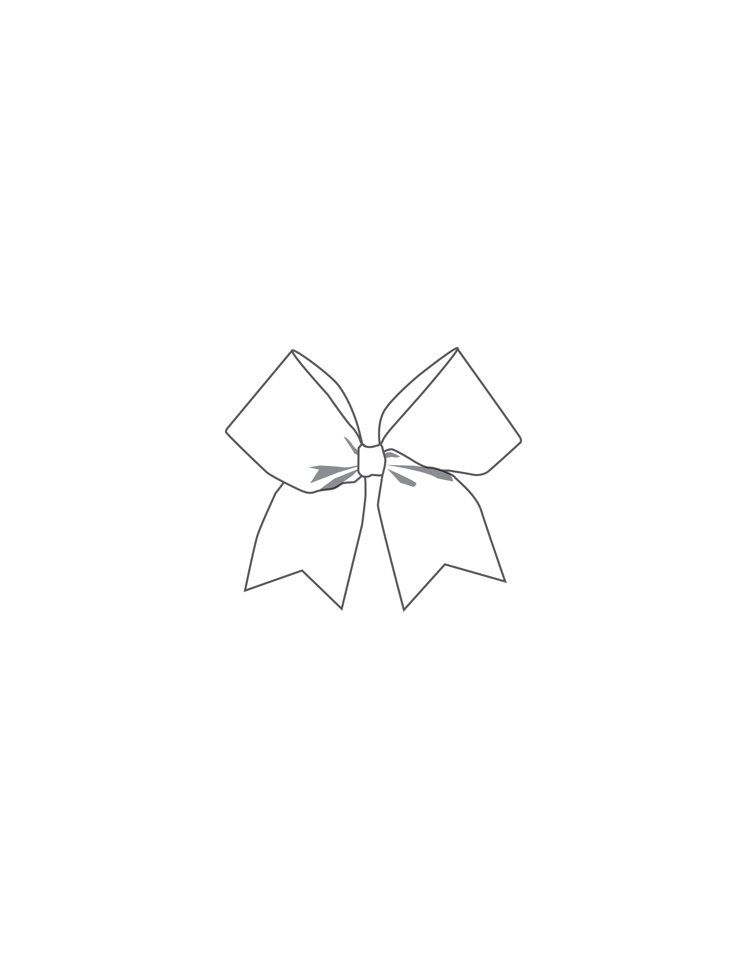 Custom Inked Cheer Bow - Lycra