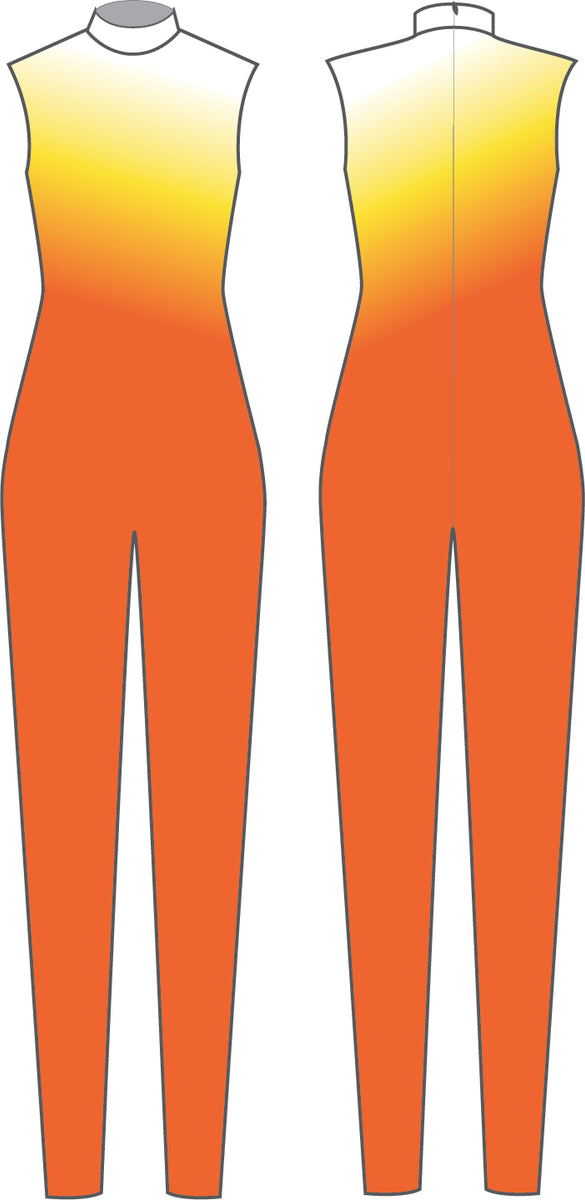 Custom LS Tneck Zipper Back Unitard Sizers main image 0