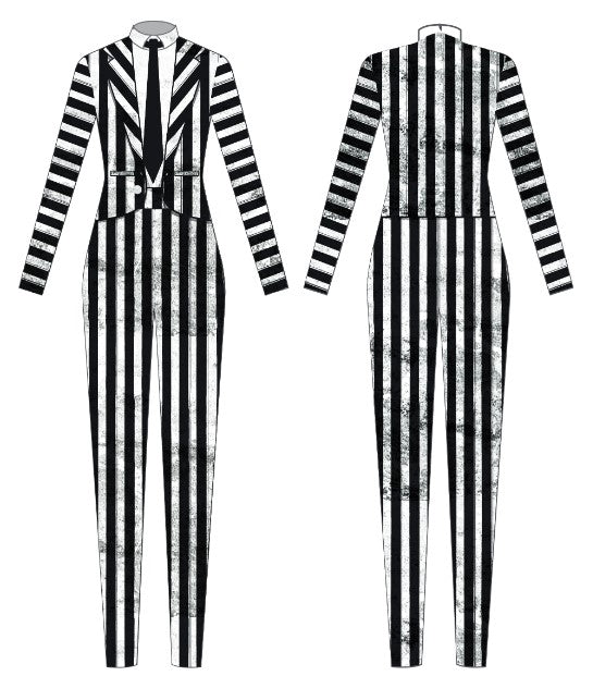 The Beat TNeck Sleeveless Zipper Back Unitard