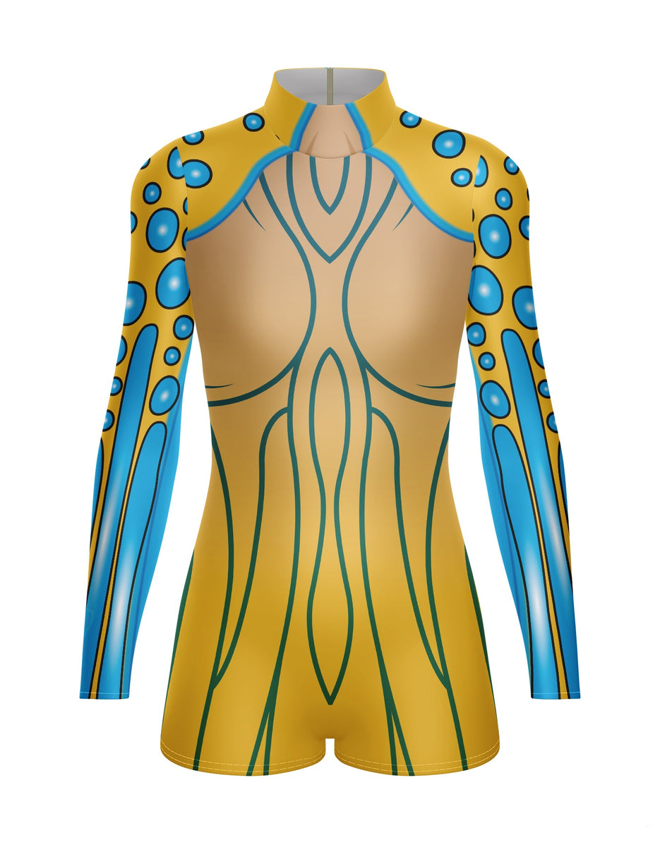 LS TNeck Zipper Back Leotard main image 1