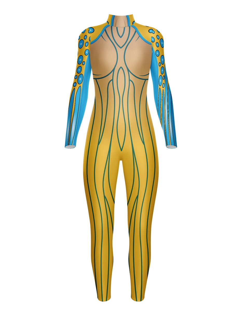 Custom Inked LS TNeck Zipper Back Unitard with Straight Leg - Ladies Fit - Lycra main image 0