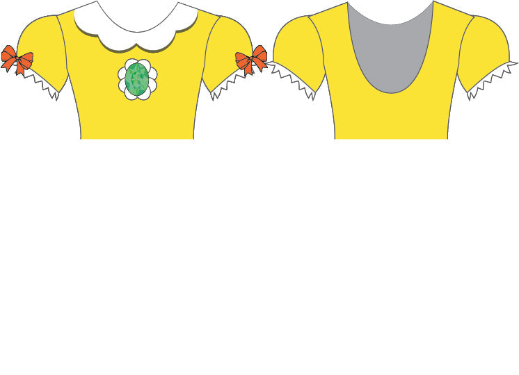 Gamers Princess Daisy Puff Sleeve Crop Top