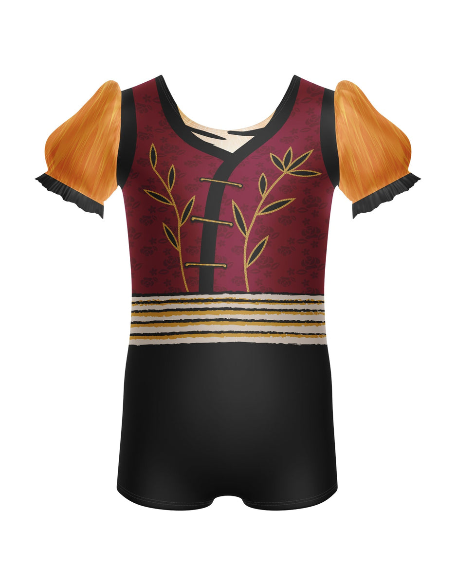 Little Tiger Puff Sleeve Biketard