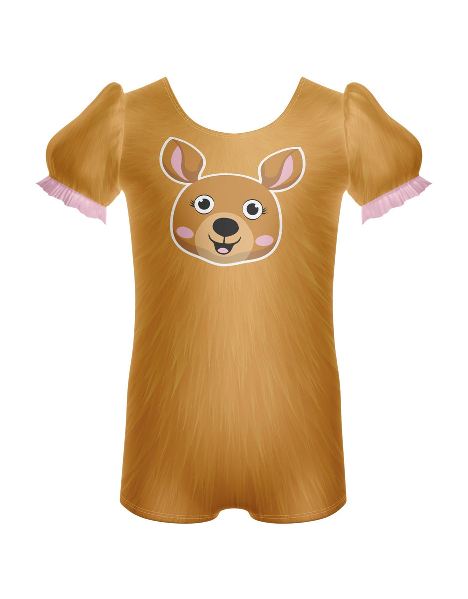 Little Tiger Camisole Flutter Sleeve Biketard main image 0