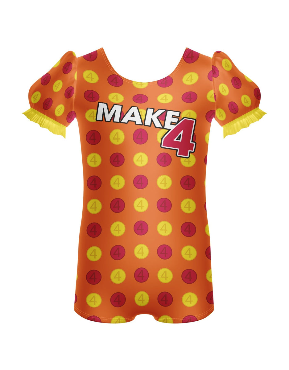 Custom Barrell of Monkey Puff Sleeve Biketard main image 1