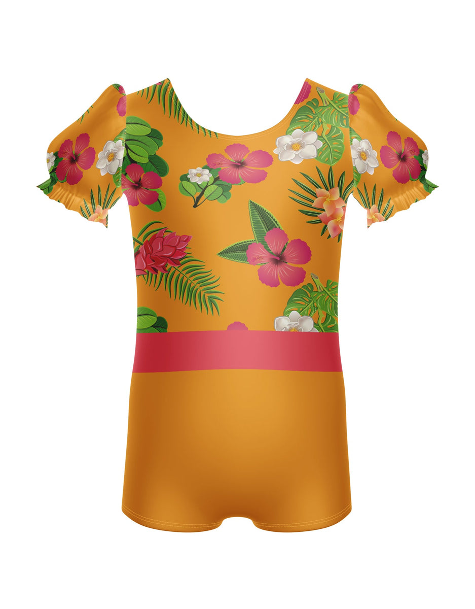 You Are My Sunshine Lady Bug Puff Sleeve Biketard