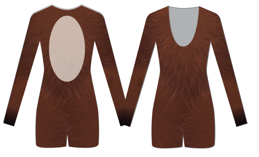 Little Donkey Camisole Flutter Sleeve Biketard