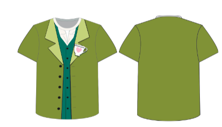 Mad Hatter Lycra Boys Short Sleeve Shirt