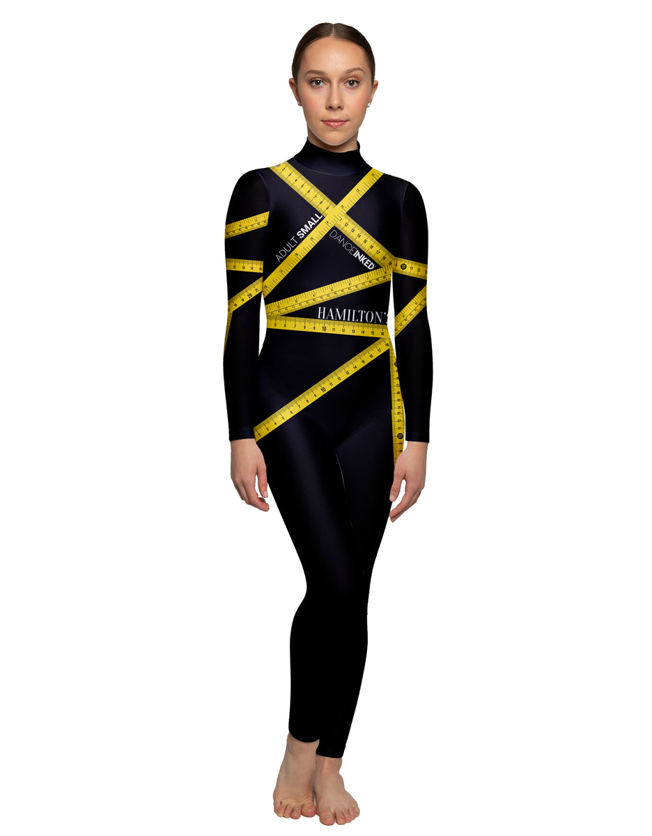 Custom Inked Shadows Sleeveless TNeck Unitard - Lycra & Mesh