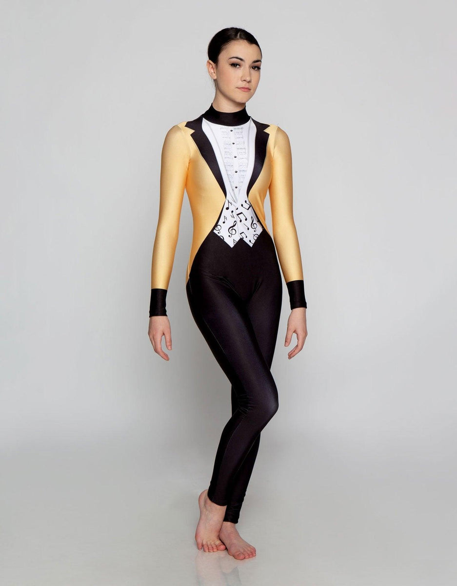 Flower Child Groovy LS Tneck Zipper Back Unitard main image 0
