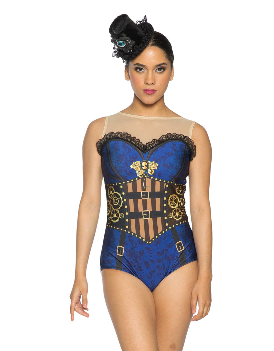 Custom Inked Shadows Unitard - Lycra & Mesh main image 0