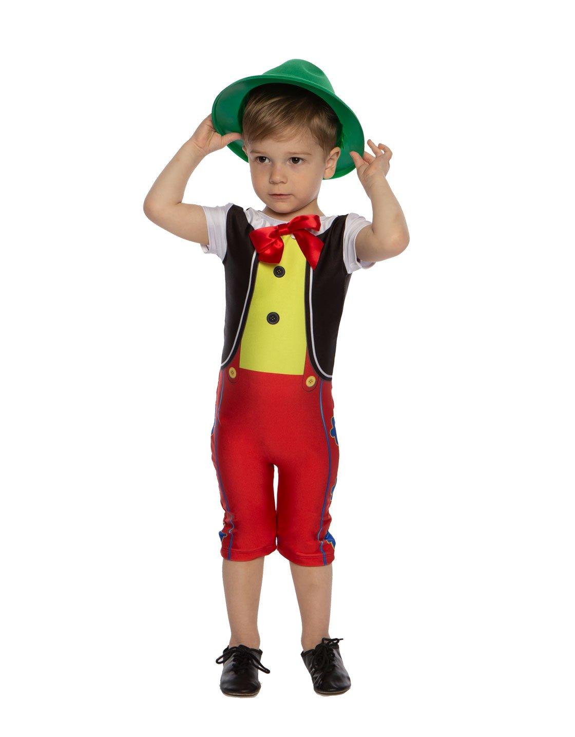 Puppets Wooden Boys Cap Sleeve Biketard - Hamilton Theatrical