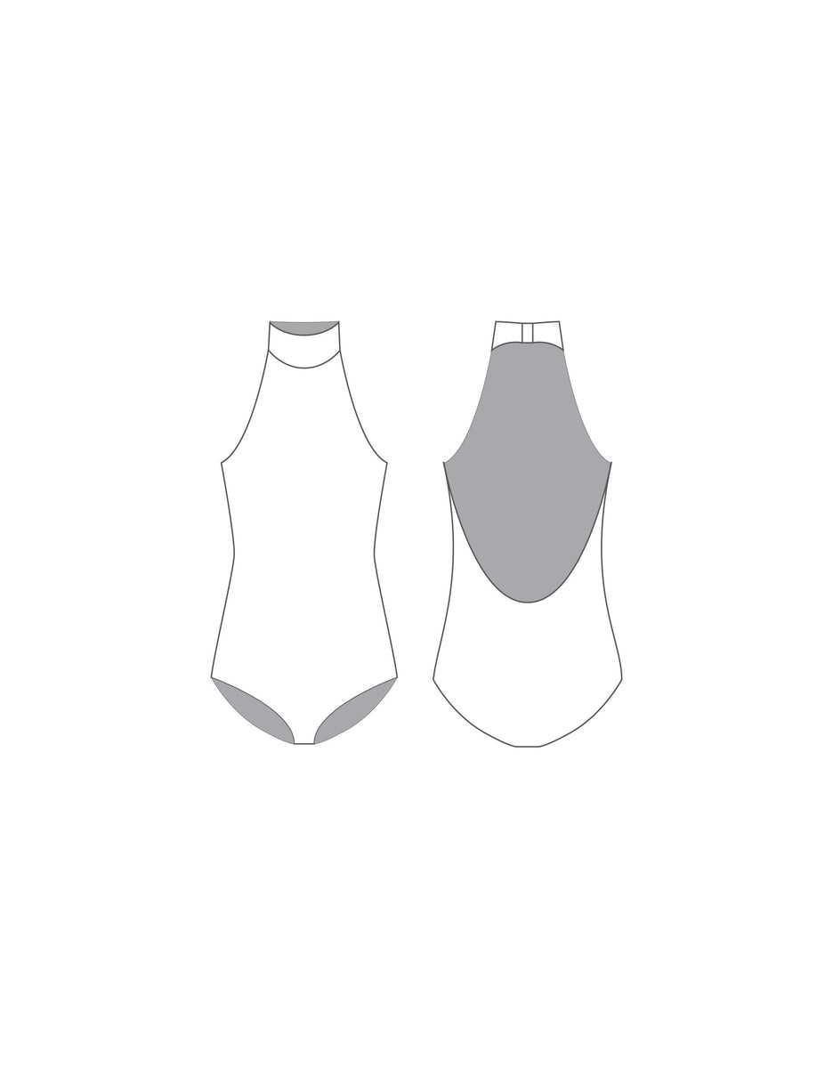 Custom Inked What do you mean Halter Biketard - Lycra