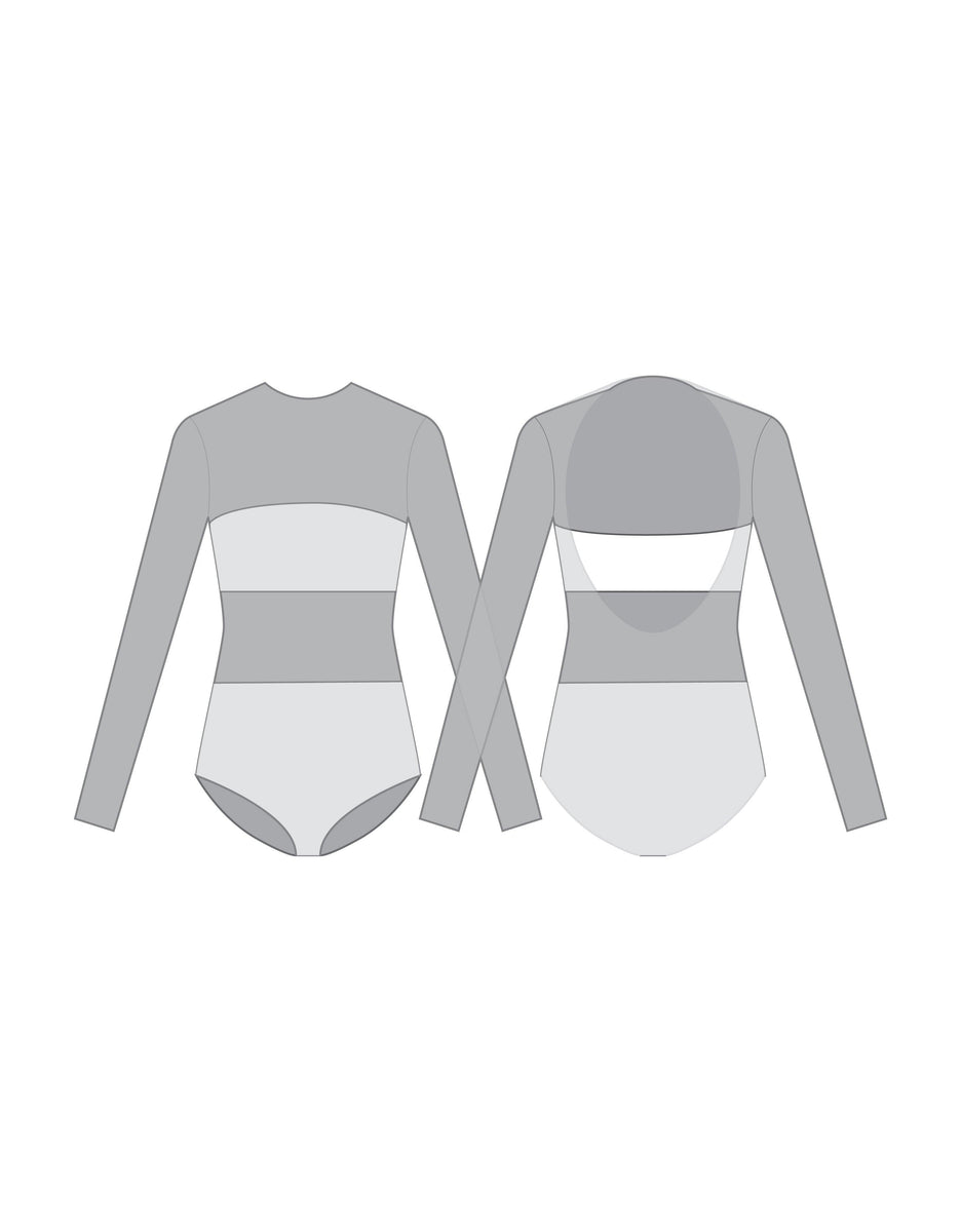 Custom Inked Lycra LS Open Back Biketard