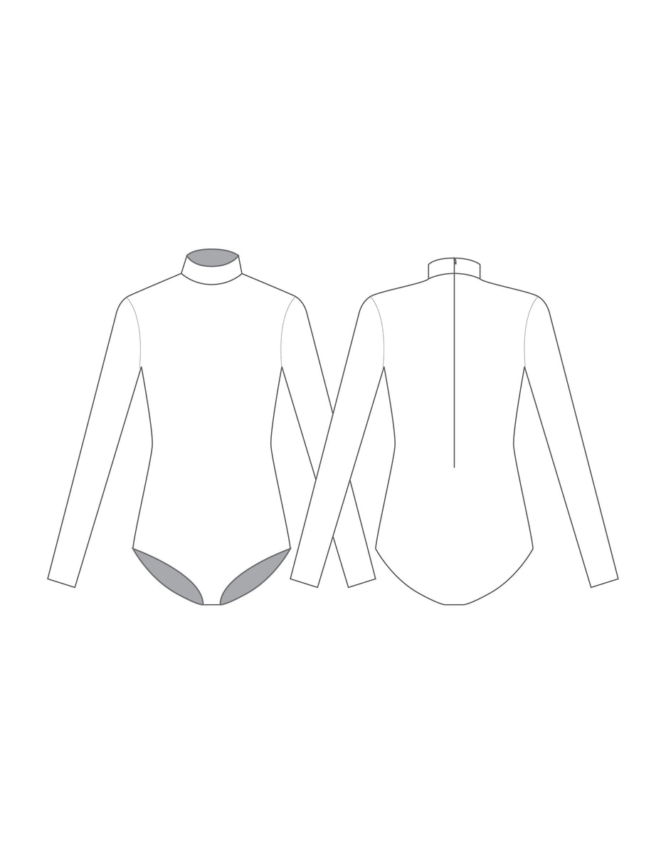 Custom Inked LS Square Neck Leotard - Lycra main image 0