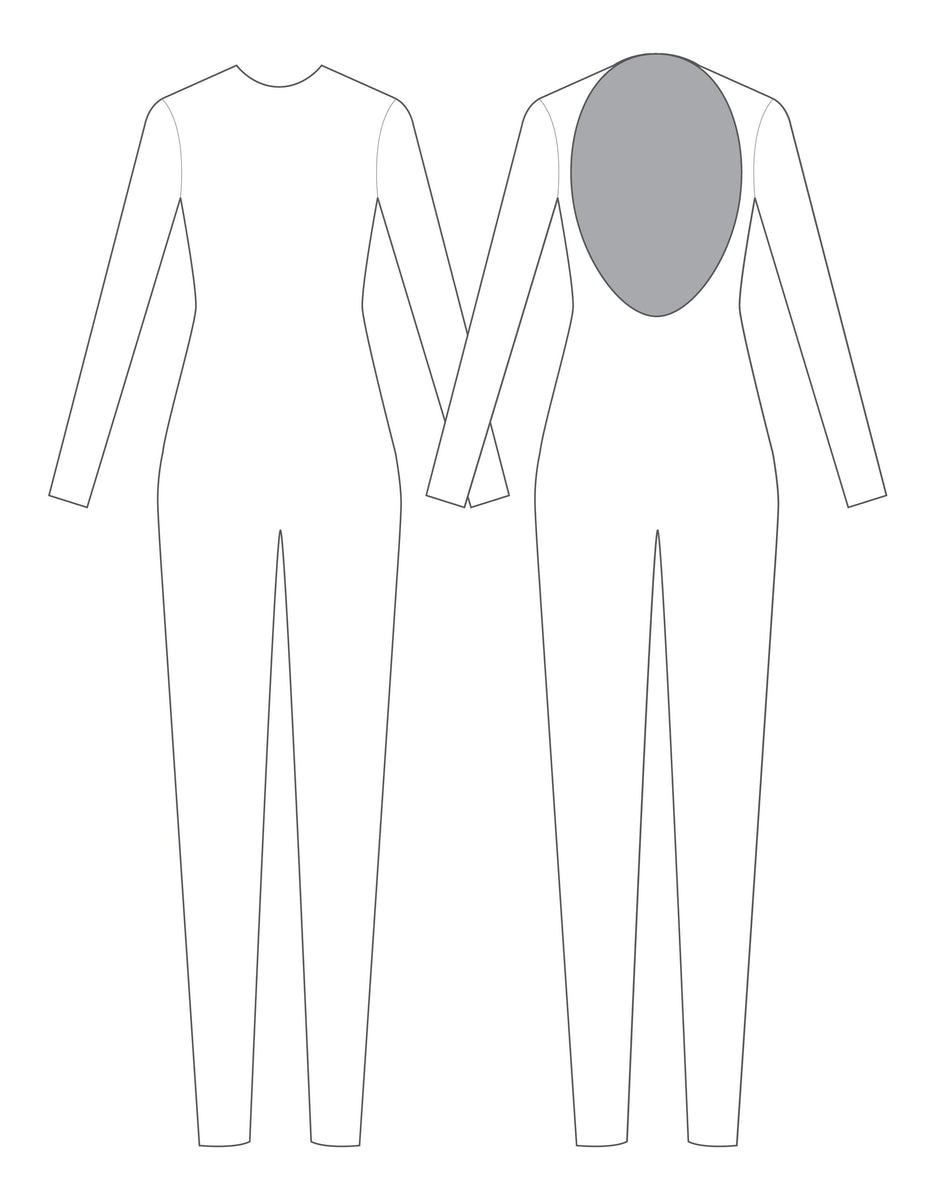 Custom Inked LS Tneck Keyhole Back Unitard - Lycra main image 0
