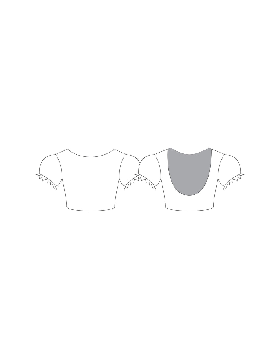 Custom Inked Lycra LS Keyhole Crop Top
