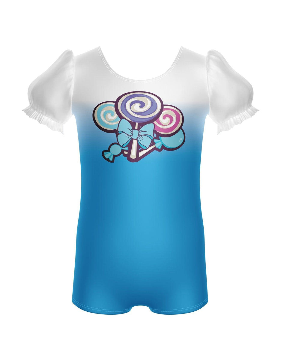 Lollipop Kids Puff Sleeve Biketard main image 1