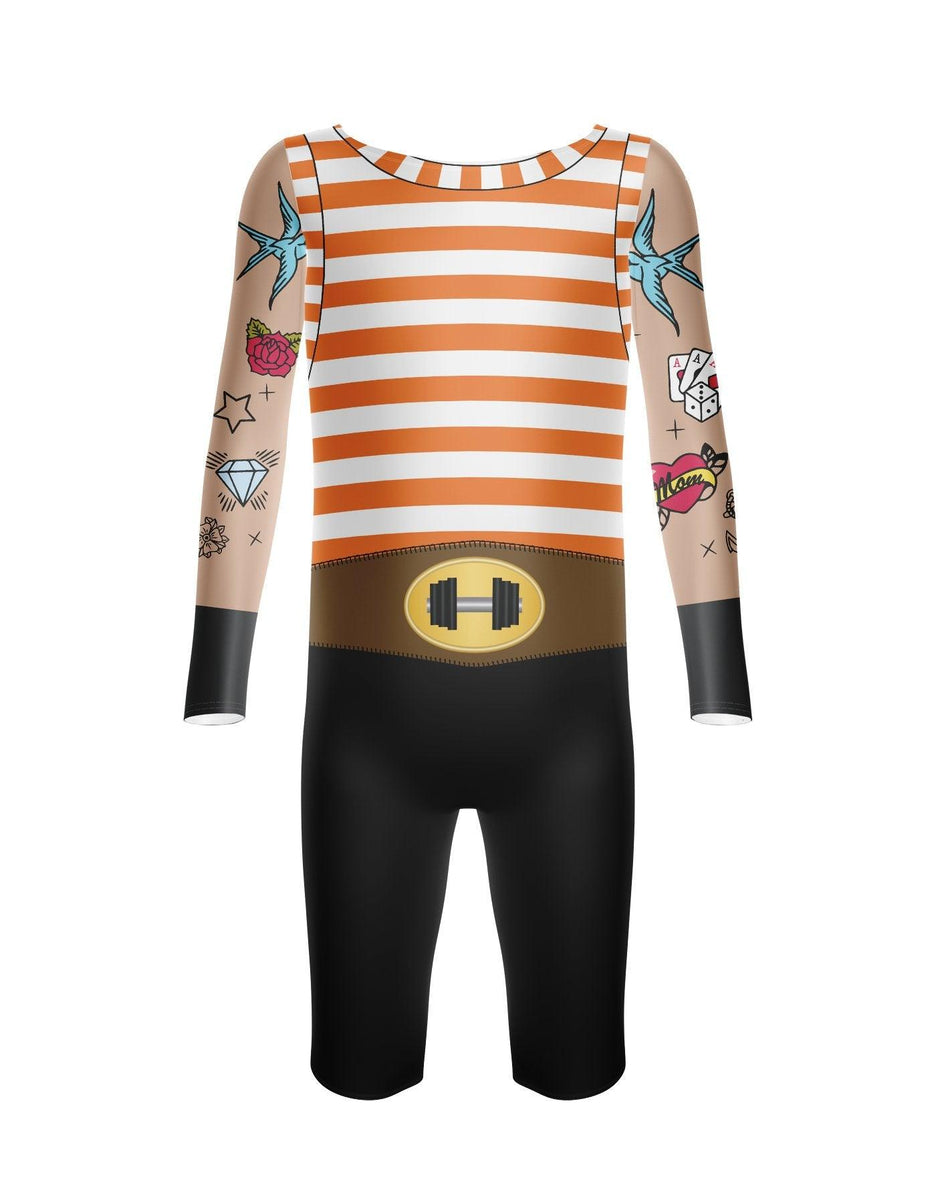 Custom Inked Boys LS Biketard - Lycra main image 0