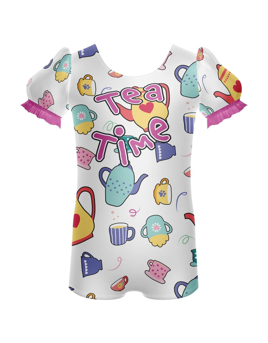 Barnyard Ballet Cowgirl Puff Sleeve Biketard