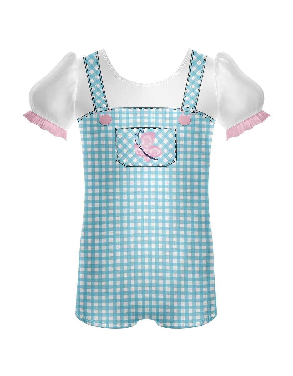 Hearts Puff Sleeve Biketard main image 1