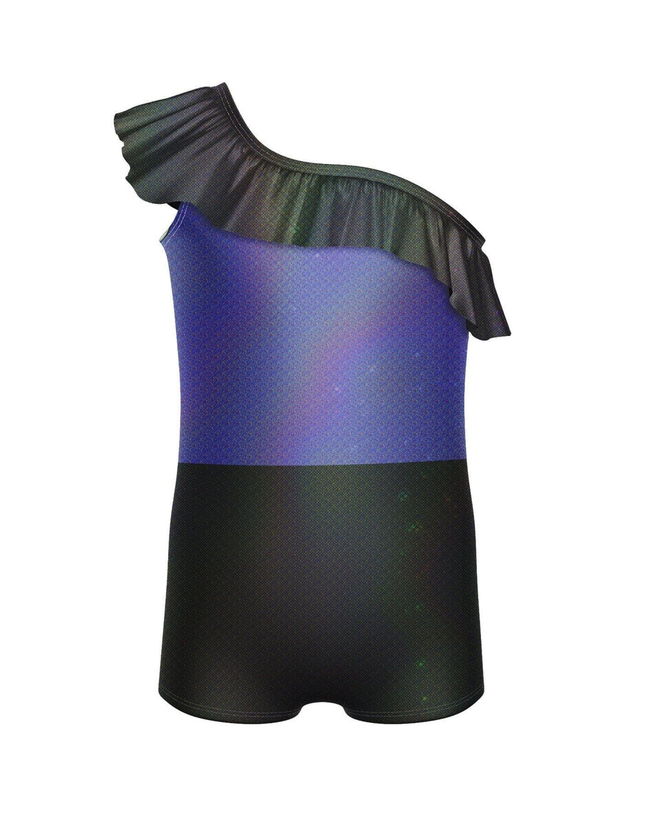 Custom Inked Ruffle Off Shoulder Camisole Biketard - Lycra main image 0