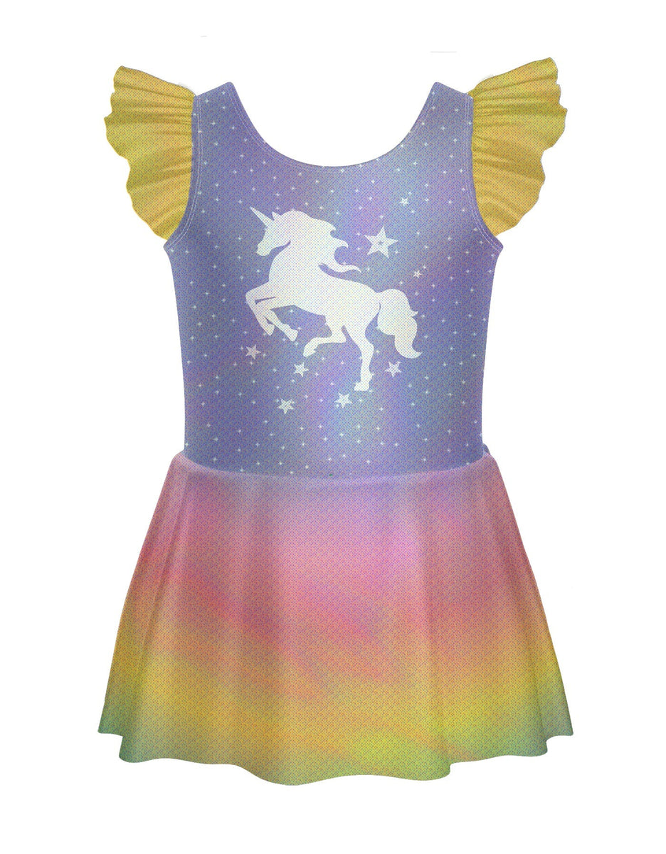 Unicorn Ballet Rainbow Sleep Eyes Top Skirt