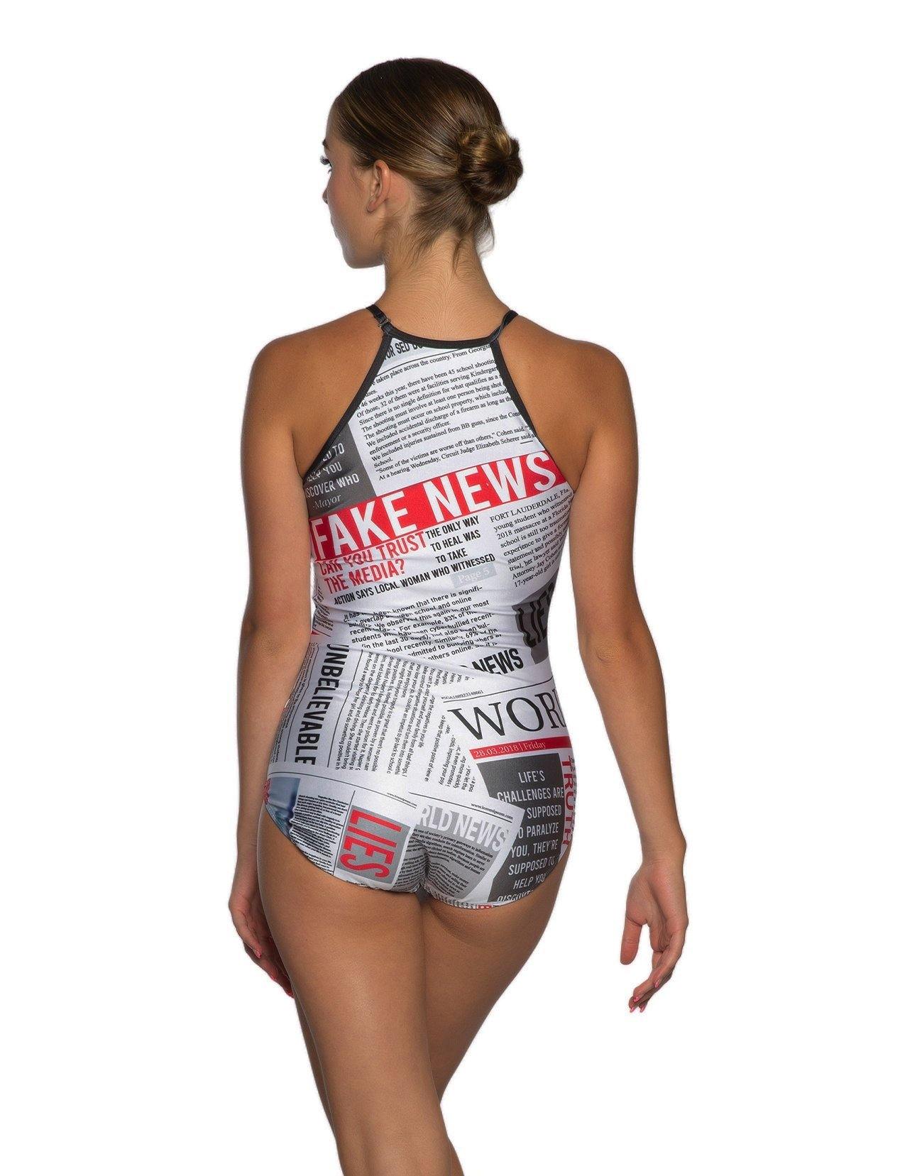 Fake News Halter Leotard - Hamilton Theatrical